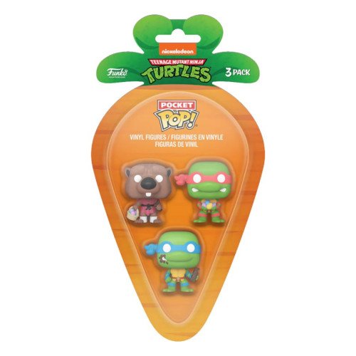 Teenage Mutant Ninja Turtles - Splinter, Leonardo & Raphael Carrot Pocket Pop! 3-Pack Teenage Mutant Ninja Turtles - Splinter, Leonardo & Raphael Carrot Pocket Pop! 3-Pack