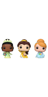 Disney - Cinderella, Belle, Tiana Carrot Pocket Pop! 3-Pack