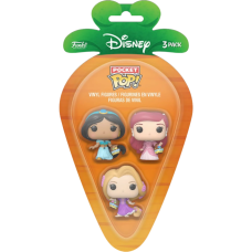 Disney - Rapunzel, Ariel, Jasmine Carrot Pocket Pop! 3-Pack