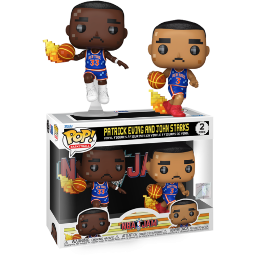 NBA JAM: Knicks - Patrick Ewing & John Starks 8-Bit Pop! Vinyl 2-Pack