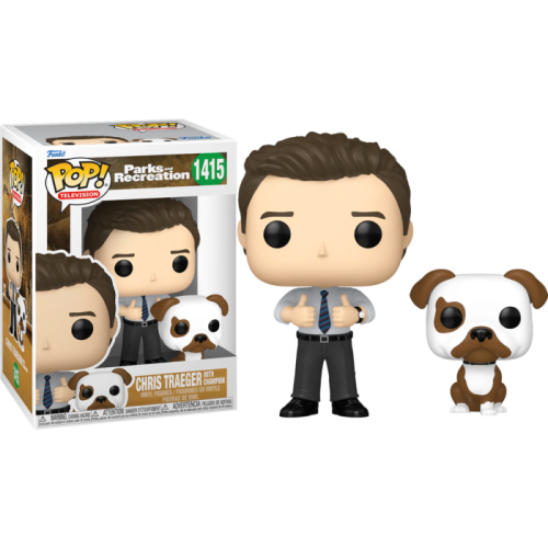 Parks & Recreations: 15th Anniversary - Chris with Champion Pop! Vinyl