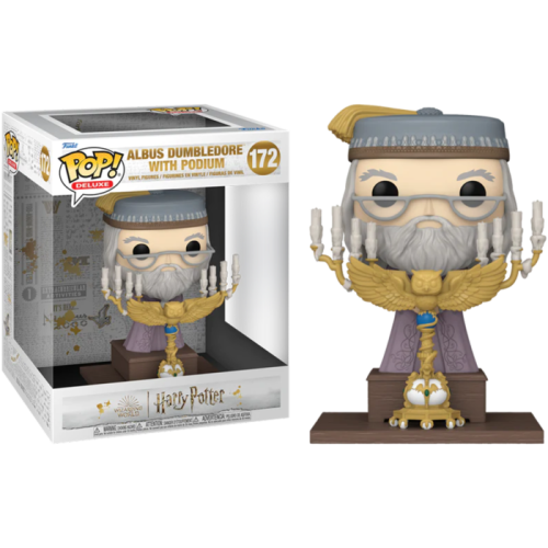 Harry Potter - Dumbledore with Podium Pop! Deluxe