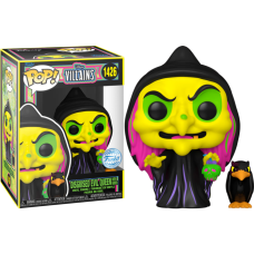 Snow White (1937) - Disguised Evil Queen (with Raven) US Exclusive Blacklight Pop! Vinyl [RS]