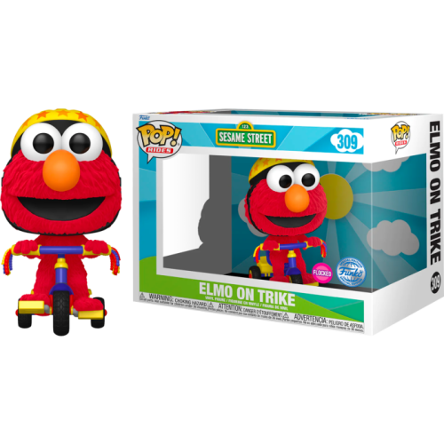 Sesame Street - Elmo on Trike US Exclusive Flocked Pop! Ride [RS]