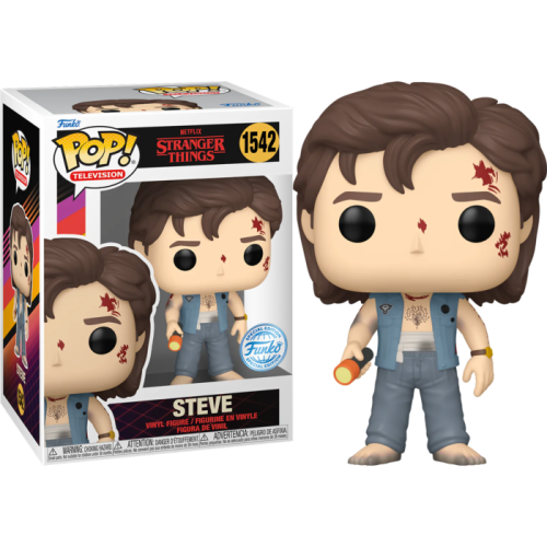 Stranger Things - Steve (Battle Damage) US Exclusive Pop! Vinyl [RS]