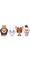 Rudolph - Holiday Tree Box Pocket Pop! 4-Pack