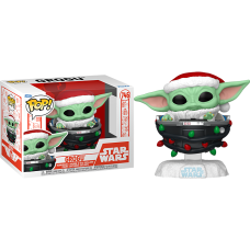 Star Wars: The Mandolorian - Grogu Pram Holiday Pop! Vinyl