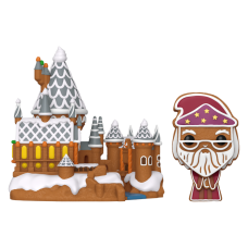 Harry Potter - Albus Dumbledore with Hogwarts (Gingerbread) Pop! Town