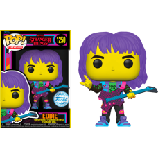 Stranger Things - Eddie with Guitar US Exclusive Blacklight Pop! Vinyl [RS]