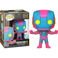 Marvel Comics - Iron Man MkV (Infinity Saga) US Exclusive Black Light Pop! Vinyl [RS]