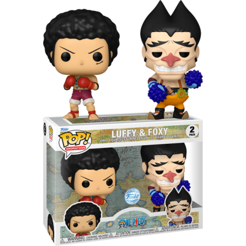 One Piece - Luffy & Foxy US Exclusive (with chase) Pop! Vinyl 2-Pack [RS]
