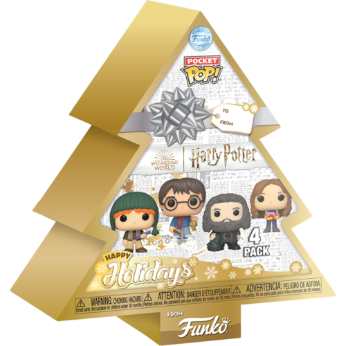 Harry Potter - Tree Holiday US Exclusive Pocket Pop! 4-Pack [RS]