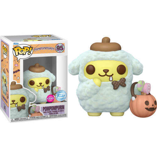 Sanrio - Pompompurin (Halloween) US Exclusive Flocked Pop! Vinyl [RS]