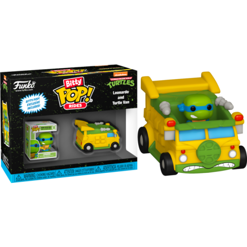 Teenage Mutant Ninja Turtles - Leonardo with Teenage Mutant Ninja Turtles Van Bitty Pop! Ride