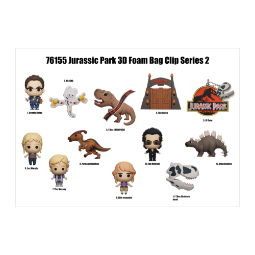 Jurassic Park - 3D PVC Bag Clips Blind Bag Series 2 (Display of 24)