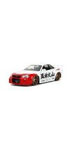 Street Fighter - Nissan Skyline GTR R34 (with Ryu figure) 1:24 Scale Diecast Vehicle Set