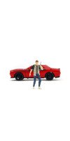 The Walking Dead - Glenn with 2015 Dodge Challenger 1:24 Scale Diecast Vehicle Set