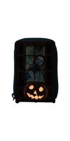 Halloween - Michael Myers Pumpkin Glow Accordion Zip Around Wallet