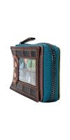 Halloween - Michael Myers Pumpkin Glow Accordion Zip Around Wallet