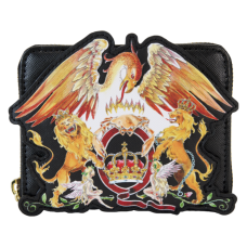 Queen - Logo Crest Zip Around Wallet