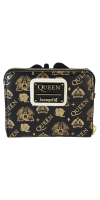 Queen - Logo Crest Zip Around Wallet