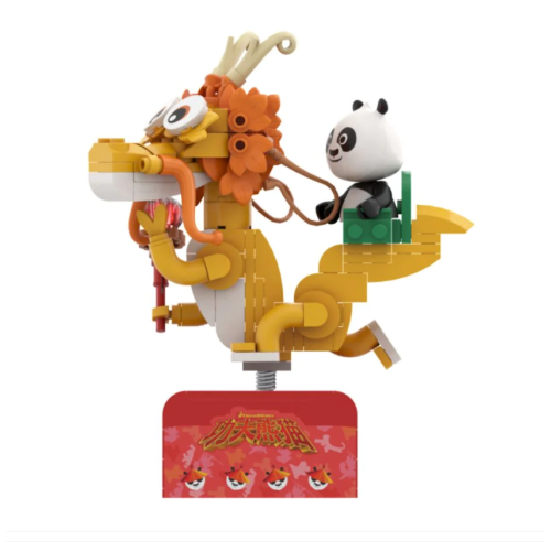 Kung Fu Panda - Po on SkateKart (186 Piece Kit)