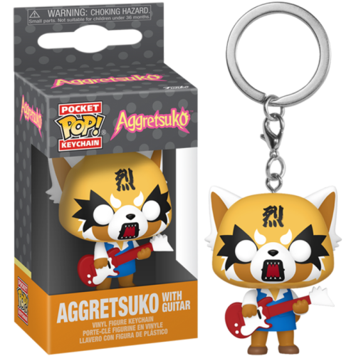 Aggretsuko - Aggretsuko with Guitar Pop! Keychain