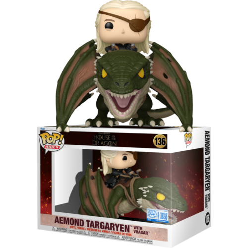 House of the Dragon - Aemond Targaryen with Vhagar US Exclusive Pop! Ride [RS]