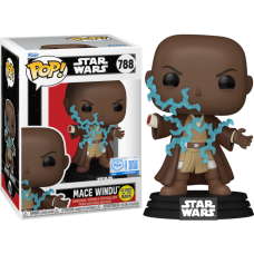 Star Wars: Revenge of the Sith - Mace Windu Electricity US Exclusive Glow Pop! Vinyl [RS]
