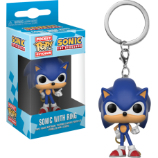 Sonic the Hedgehog - Sonic with Ring Pocket Pop! Keychain