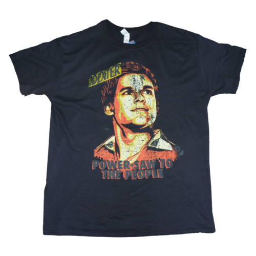 Dexter - Power-Saw Black Male T-Shirt S