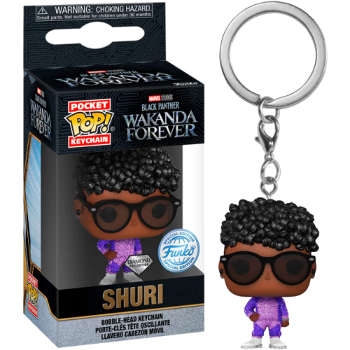 Black Panther 2: Wakanda Forever - Shuri with Sunglasses Glitter US Exclusive Pop! Keychain [RS]