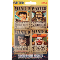 One Piece (2023) - Wanted Set of 4 Magnets