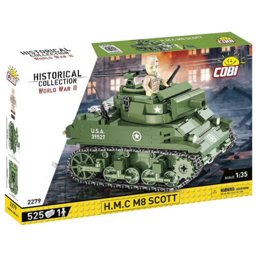 World War 2 - Howitzer Motor Carriage M8 Scott (519 Piece Kit)