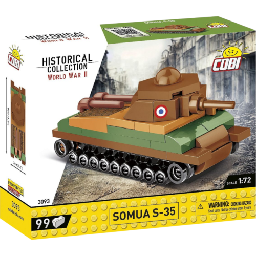 World War 2 - Somua S-35 Tank (99 Piece Kit)