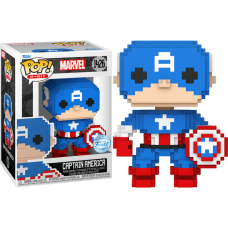 Marvel: 8-Bit - Captain America 8-Bit Pop! RS