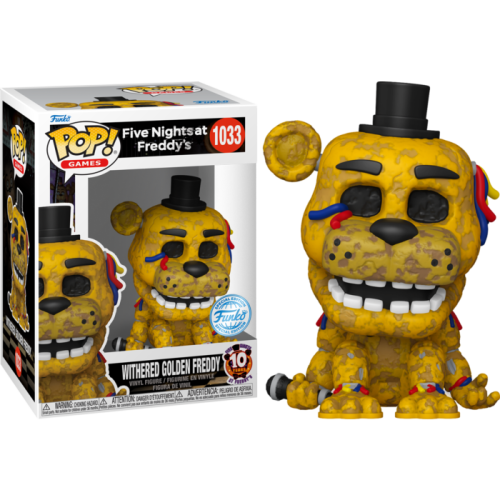 Five Nights at Freddy's - Withered Golden Freddy US Exclusive Pop! Vinyl [RS]