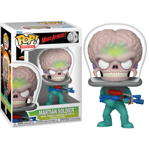 Mars Attacks - Martian Soldier with Atomic Ray Gun Pop! Vinyl