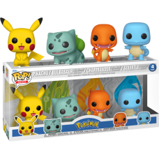 Pokemon - Starters US Exclusive Pop! Vinyl 4-Pack [RS]