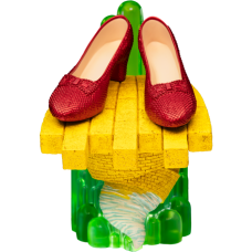 Wizard of Oz - Scaled Ruby Slippers Statuette on light-up Stand