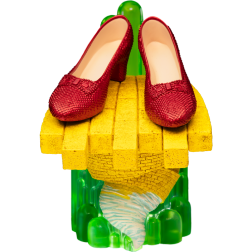 Wizard of Oz - Scaled Ruby Slippers Statuette on light-up Stand