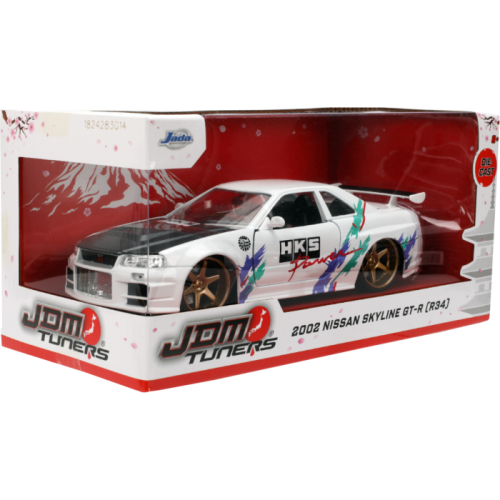 JDM Tuners - 2002 Nissan Skyline GTR R34 1:24 Scale Diecast Vehicle