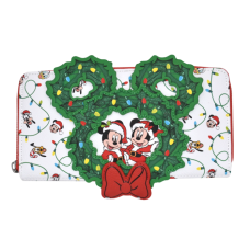 Disney - Mickey Holiday Wreath US Exclusive Zip Around Purse [RS]