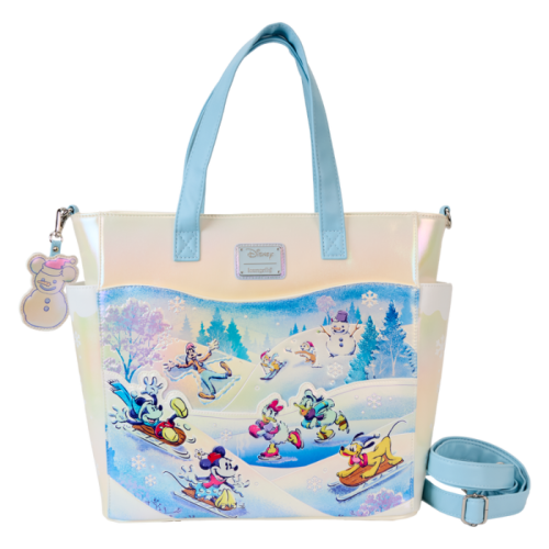 Mickey & Friends - Winter Wonderland Scene Convertible Tote