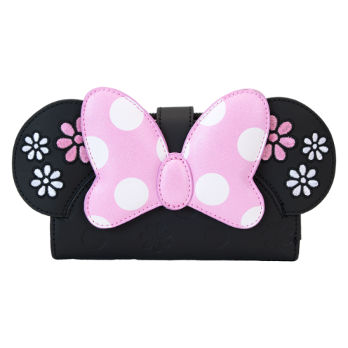 Disney - Minnie Floral Rock the Dots Flap Wallet