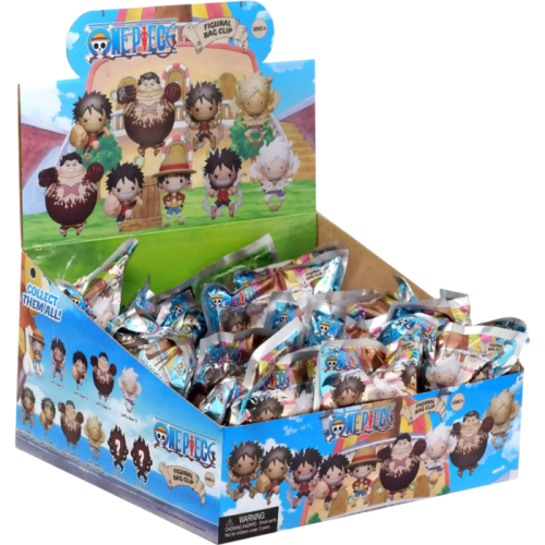 One Piece - 3D PVC Bag Clips Blind Bag  Series 4 (Display of 24)