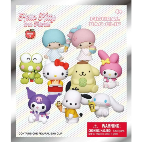 Hello Kitty - 3D PVC Bag Clips S5 24ct CDU