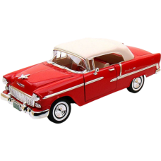 Timeless Legends - 1955 Chevy Bel Air (Convertible Soft Top) [Red] 1:18 Scale Diecast Vehicle