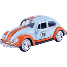 Gulf Collection - 1966 Volkswagen Beetle With Gulf Livery 1:24 Scale Diecast Vehicle