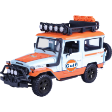 Gulf Collection - Off Road - Toyota Fj40 With Gulf Livery 1:24 Scale Diecast Vehicle